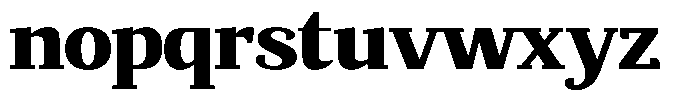 Mundale Black Expanded Font LOWERCASE