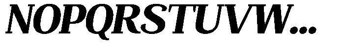 Mundale Black Semi Expanded Slant Font UPPERCASE