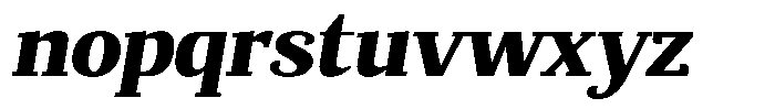 Mundale Black Semi Expanded Slant Font LOWERCASE
