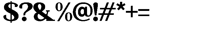 Mundale Black Semi Expanded Font OTHER CHARS
