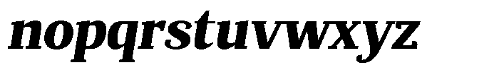 Mundale Black Slant Font LOWERCASE
