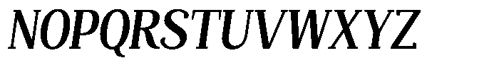 Mundale Bold Condensed Slant Font UPPERCASE