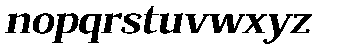 Mundale Bold Expanded Slant Font LOWERCASE
