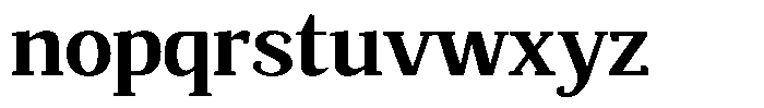 Mundale Bold Semi Expanded Font LOWERCASE