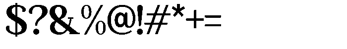 Mundale Bold Font OTHER CHARS
