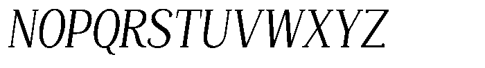 Mundale Condensed Slant Font UPPERCASE