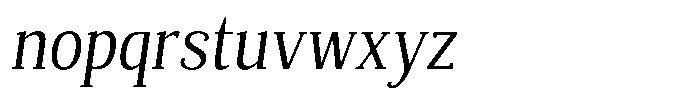 Mundale Condensed Slant Font LOWERCASE