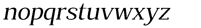 Mundale Expanded Slant Font LOWERCASE