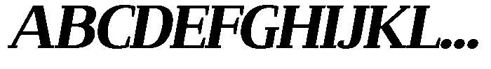 Mundale Extra Bold Expanded Slant Font UPPERCASE