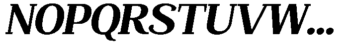 Mundale Extra Bold Expanded Slant Font UPPERCASE