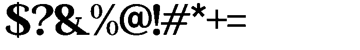 Mundale Extra Bold Semi Expanded Font OTHER CHARS