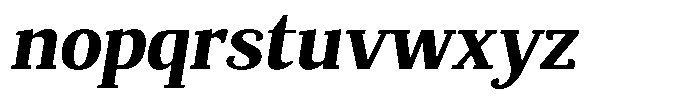 Mundale Extra Bold Slant Font LOWERCASE