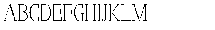 Mundale Extra Light Condensed Font UPPERCASE
