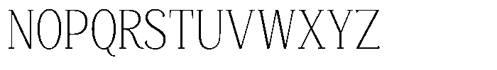 Mundale Extra Light Condensed Font UPPERCASE