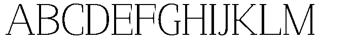 Mundale Extra Light Expanded Font UPPERCASE