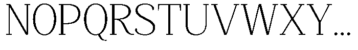 Mundale Extra Light Expanded Font UPPERCASE