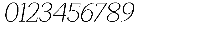 Mundale Extra Light Semi Expanded Slant Font OTHER CHARS