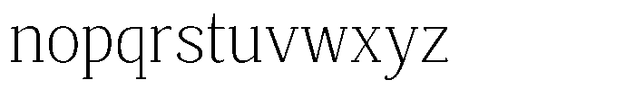Mundale Extra Light Font LOWERCASE