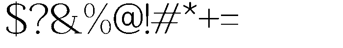 Mundale Light Expanded Font OTHER CHARS