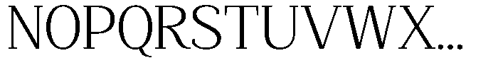 Mundale Light Expanded Font UPPERCASE