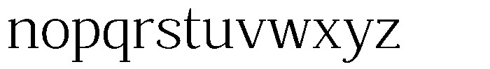 Mundale Light Expanded Font LOWERCASE