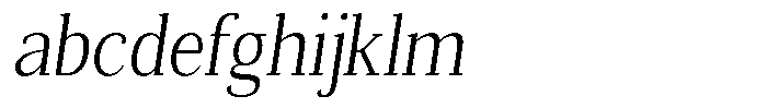 Mundale Light Semi Condensed Slant FONT