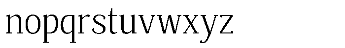 Mundale Light Semi Condensed Font LOWERCASE