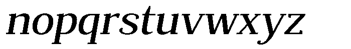 Mundale Medium Expanded Slant Font LOWERCASE