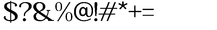 Mundale Medium Expanded Font OTHER CHARS