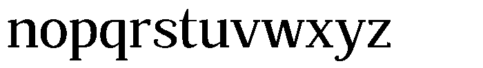 Mundale Medium Semi Expanded Font LOWERCASE