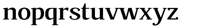 Mundale Semi Bold Expanded Font LOWERCASE