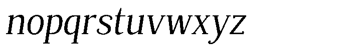 Mundale Semi Condensed Slant Font LOWERCASE