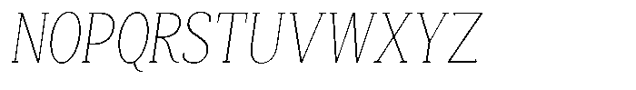 Mundale Thin Condensed Slant Font UPPERCASE