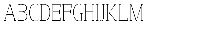 Mundale Thin Condensed Font UPPERCASE