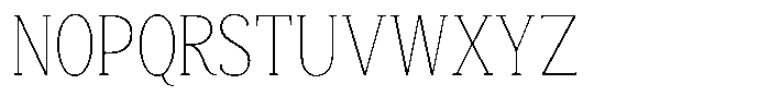 Mundale Thin Condensed Font UPPERCASE