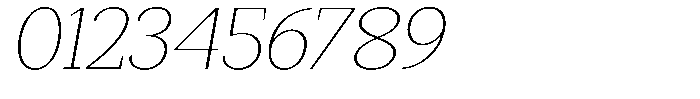 Mundale Thin Expanded Slant Font OTHER CHARS