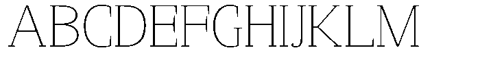 Mundale Thin Expanded Font UPPERCASE