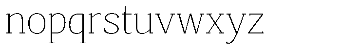 Mundale Thin Expanded Font LOWERCASE