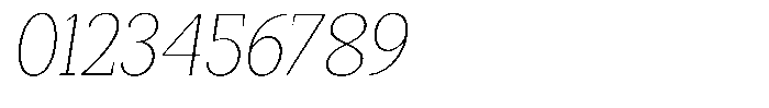 Mundale Thin Semi Condensed Slant Font OTHER CHARS