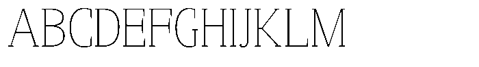Mundale Thin Semi Condensed Font UPPERCASE