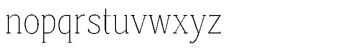 Mundale Thin Semi Condensed Font LOWERCASE