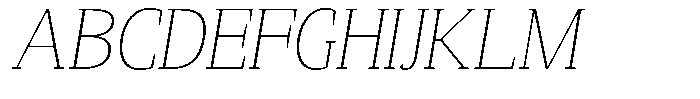 Mundale Thin Semi Expanded Slant Font UPPERCASE