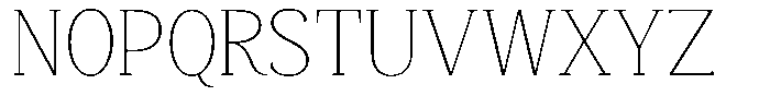 Mundale Thin Semi Expanded Font UPPERCASE