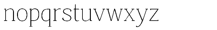 Mundale Thin Semi Expanded Font LOWERCASE