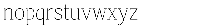 Mundale Thin Font LOWERCASE