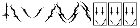 Munderic Godas Ornament Font LOWERCASE