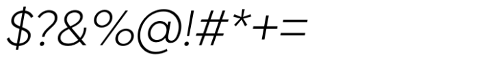 Mundial Narrow Extra Light Italic Font OTHER CHARS