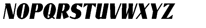 Mundo Grafico Denso Italic Font UPPERCASE