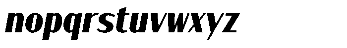 Mundo Grafico Denso Italic Font LOWERCASE