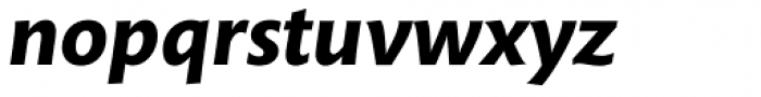 Mundo Sans Pro Bold Italic Font LOWERCASE